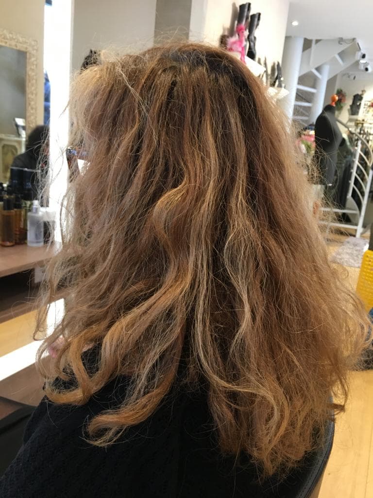 Haar vor dem Volumenschnitt
